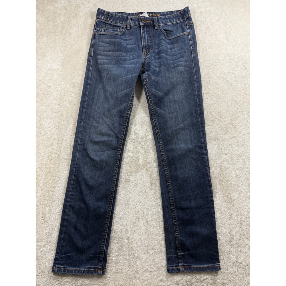 Element Mens DeSoto Straight Leg Blue Denim Jeans 28 Meas: 28x29